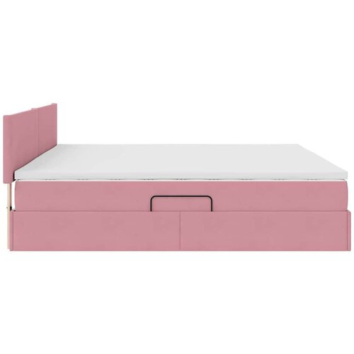  Krevet s od storage s madracem Ružičasta 200 x 200 cm Bar&amp;scaron;un Slike