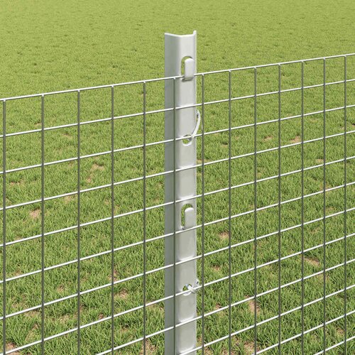  Zatvorena žičana ograda s postovima 25 x 1,2 m Pocinčani čelik Slike