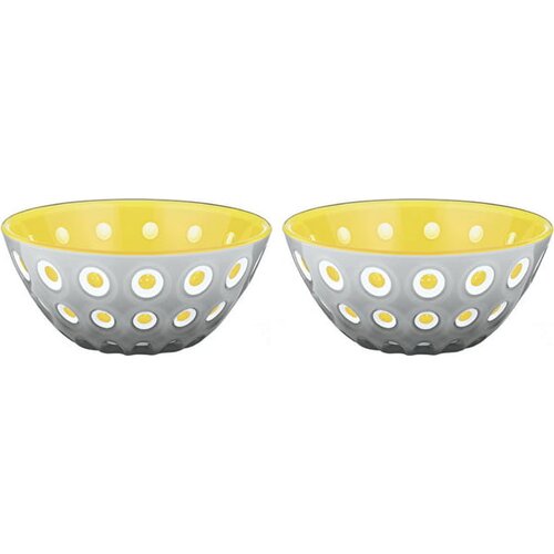guzzini Komplet 2 skled Ø12 cm LE MURRINE - siva / rumena Cene