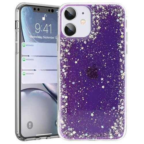  ovitek z ble&amp;scaron;čicami sparkle za samsung galaxy A22 A225 lte - vijola Slike