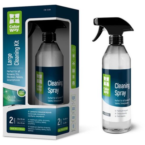 COLORWAY Veliki Set za Či&scaron;ćenje Elektronike (550ml i 2 mikrofibre) Cijene