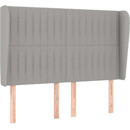  Krevet s oprugama i madracem svjetlosivi 140x190 cm od tkanine Slike