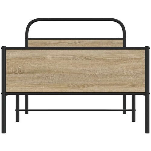 VidaXL Okvir kreveta bez madraca boja hrasta sonome 90 x 190 cm drveni Slike