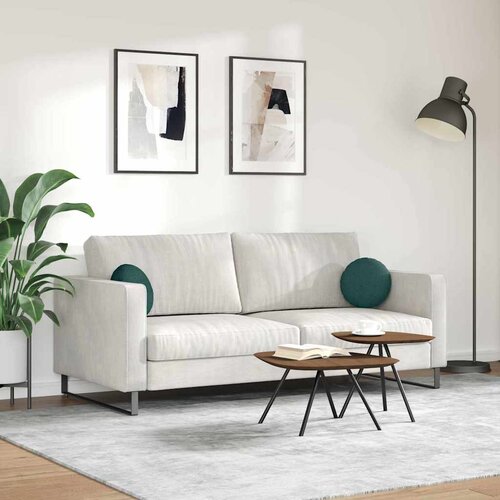  Jastučići za sjedenje 2 pcs Tamnozelena &amp;Oslash;30 x 13 cm tkanina Slike