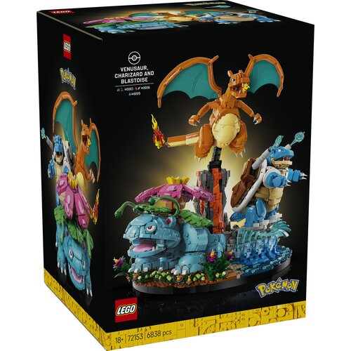 Lego Pok&amp;eacute;mon - Venusaur, Charizard in Blastoise (72153) Slike