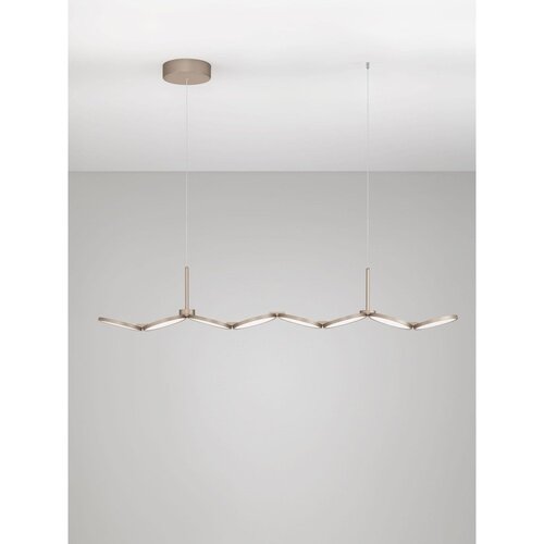 Nova Luce LED viseća svjetiljka aluminijska s mogućnosti zatamnjivanja mat zlatna Vea &amp;ndash; Slike