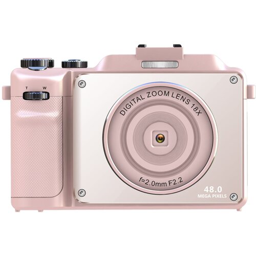 INF digitalni fotoaparat 4K/48MP/18X digitalni zoom/odporen proti tresljajem/samodejno ostrenje/dvojna kamera pink, (21266045) Cene