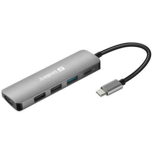 Sandberg USB-C Dock HDMI+3xUSB+PD 100W priključna stanica Cijene