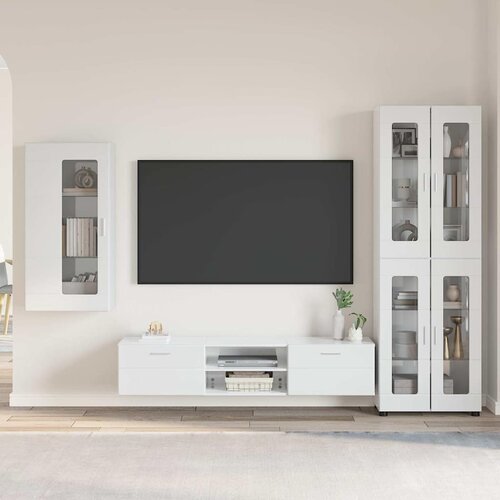  Set TV komoda FLORIN 3 kom. Visoki sjaj bijela Cijene