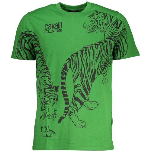 Cavalli Class GREEN MEN&#39;S SHORT SLEEVED T-SHIRT Cene