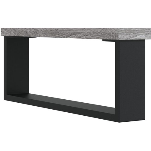  Noćni ormarići 2 kom boja hrasta 40x30x50 cm konstruirano drvo Siva Slike