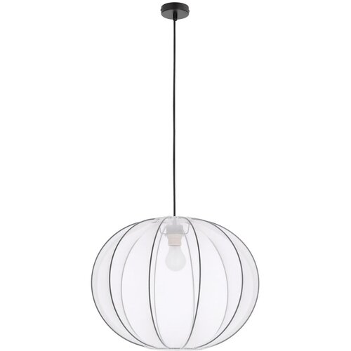 Candellux Lighting Bela viseča svetilka s tekstilnim senčilom ø 52 cm Mellow – Cene