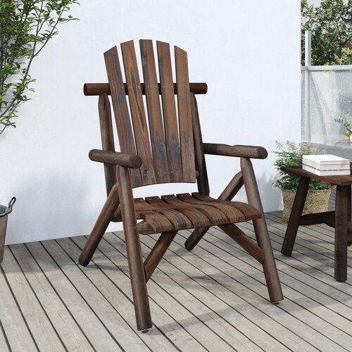 VidaXL Vrtni stol 68x86x103 cm trden smrekov les Slike