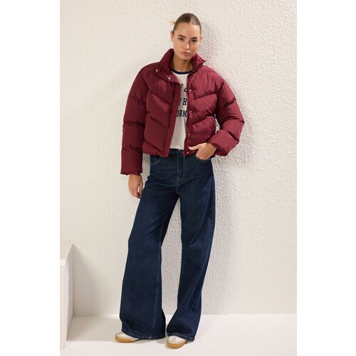 Trendyol Claret Red Regular Coat Slike