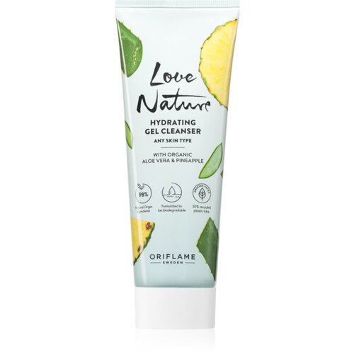 Oriflame Love Nature Organic Aloe Vera & Pineapple vlažilni čistilni gel 125 ml Cene