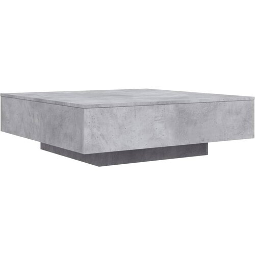 Maison Chic Klubska mizica - kavna mizica - Nizka mizica betonsko siva 100x100x31 cm konstruiran les, (21754384) Cene