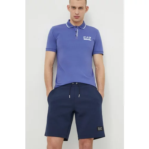 Ea7 Emporio Armani Kratke hlače za muškarce, boja: tamno plava
