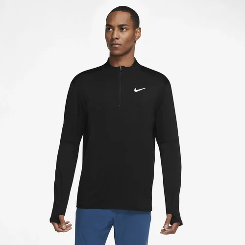 Nike Sportska sweater majica crna / bijela