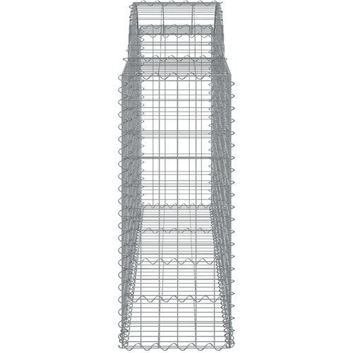  Lučne gabionske ko&amp;scaron;are 12kom 200x50x100/120cm pocinčano željezo Slike