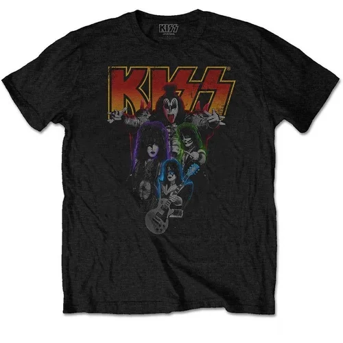 Kiss Košulja Neon Band Unisex Black 2XL