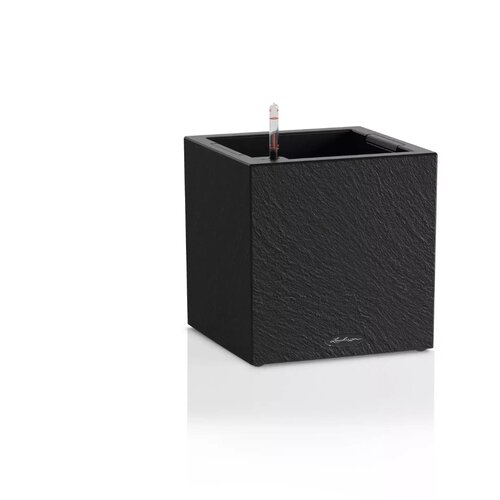 LECHUZA CANTO Slatestone 40 low - dark grey Slike