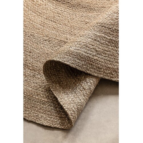 Hanse Home Obojestranska okrogla preproga iz jute &amp;oslash; 100 cm Braided Grey &amp;ndash; Slike