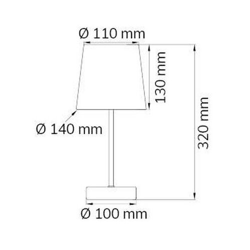 Wofi 832401178000 - Stona lampa CESENA 1xE14/42W/230V zelena Slike