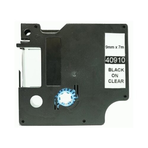 Dymo D1 40910 združljiv trak - 9 mm x 7 metrov črn/prozoren S0720670, (21406030) Cene