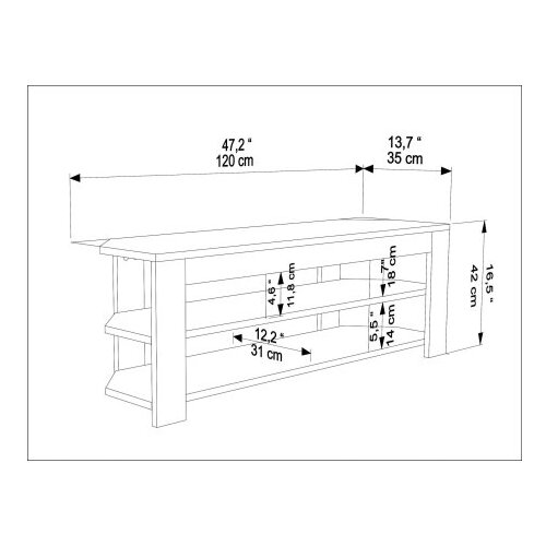 Hanah home tv polica rita travertine Slike