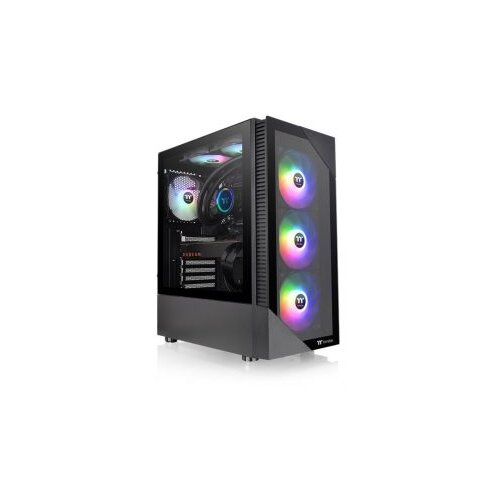 Thermaltake View 200 TG ARGB Mid tower, Tempered glass, 3x 120mm ARGB Lite fan Slike