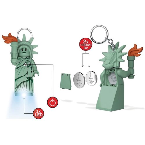 Lego Zeleni privjesak za ključeve sa svjetlom Statue of Liberty &amp;ndash; Slike