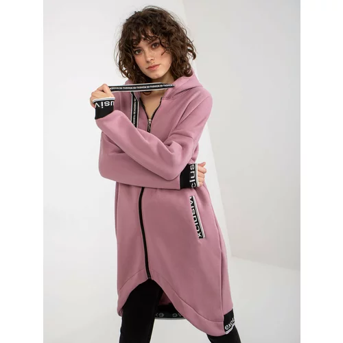 Fashion Hunters Dark pink long hoodie for women by Mayar