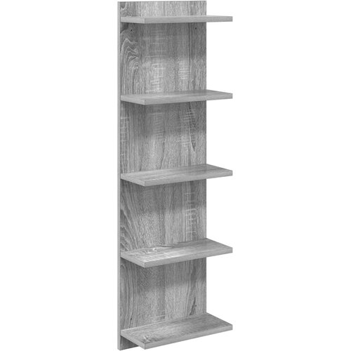  Polica na zidu Siva Sonoma 30 x 15 x 100 cm Konstruirano drvo Slike