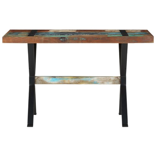  Blagovaonski stol 120 x 60 x 76 cm od masivnog obnovljenog drva Slike