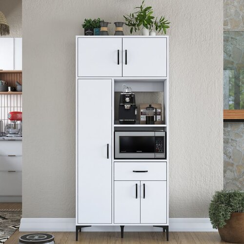 Hanah home komoda JE165 - 3279 white multi purpose cabinet Slike