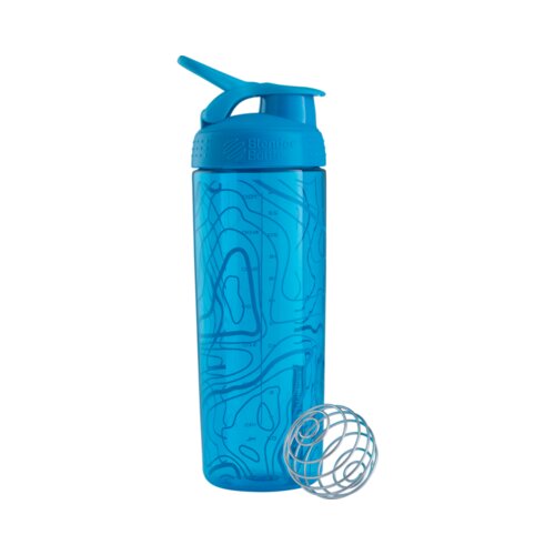 BlenderBottle sleek signature 820 ml - aqua topt flow Slike