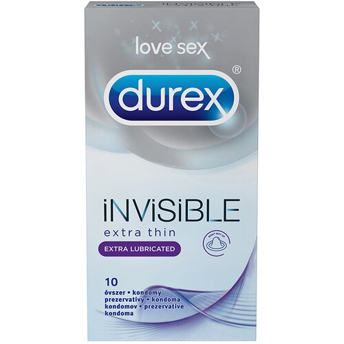 Durex Invisible Extra sensitive, kondomi, 10 kos. Cene