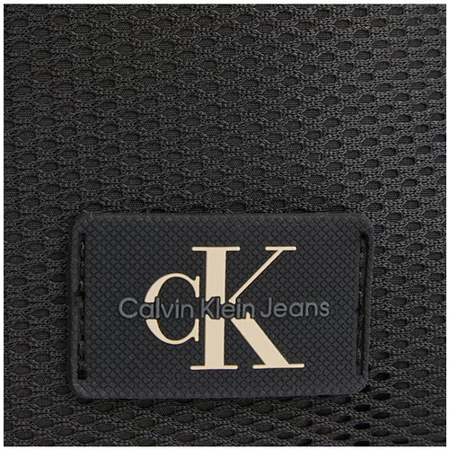 Calvin Klein Jeans Torbica za okrog pasu TAGGED REPORTER W/ FRONT PKT18 K50K511778 Črna