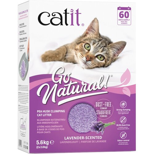 Catit Go Natural mačji pijesak s mirisom lavande - 11,2 kg (4 x 2,8 kg) Cijene