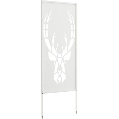  Privatnost u vrtu Bijelo 50 x 140 cm Hladno valjana čelična Slike