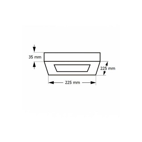 Bb Link led panel n/z KNS5-18W 6500K crni Slike