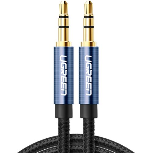 Ugreen Vzdržljiv kabel, pleten avdio kabel AUX, 3,5 mm mini vtičnica, 1 m, modra, (21090391) Cene