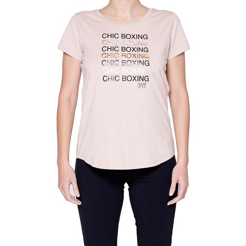 Leone 1947 Majice s kratkimi rokavi Woman T-Shirt Short Sleeves Chic Boxing Bež Cene