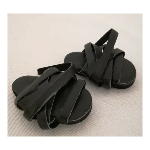 Paola Reina crne sandale sa kaisicima za lutke od 32 cm ( 63207 ) Slike