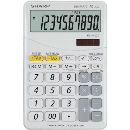 Sharp - Komercijalni kalkulator ELM332BWH, bijeli Cijene