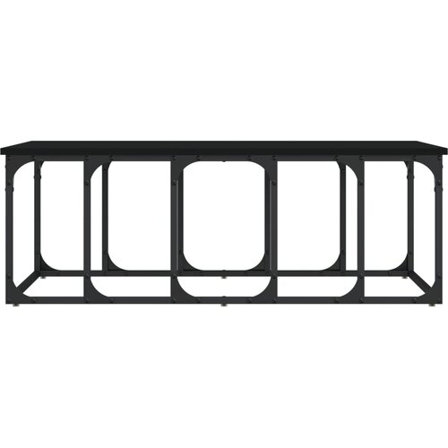  Stolić za kavu crni 100 x 50 x 35,5 cm od konstruiranog drva Slike