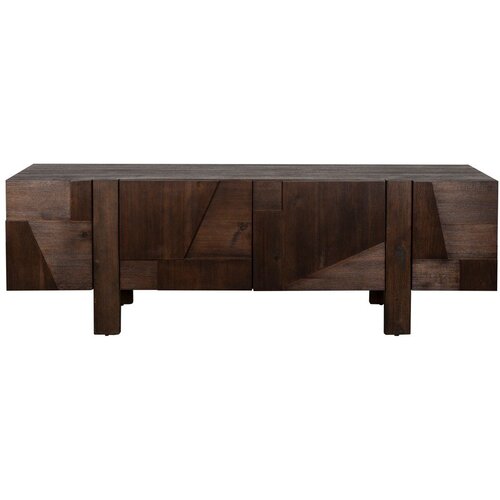 Dutchbone TV omarica iz masivnega lesa v temni naravni barvi 188x60x45 cm Bruneau &amp;ndash; Slike