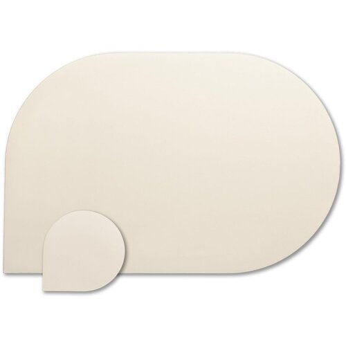 Kela PODMETAČ ZA STOL EDEL, 45x30x0,17cm PU-KOŽA BIJELA Slike