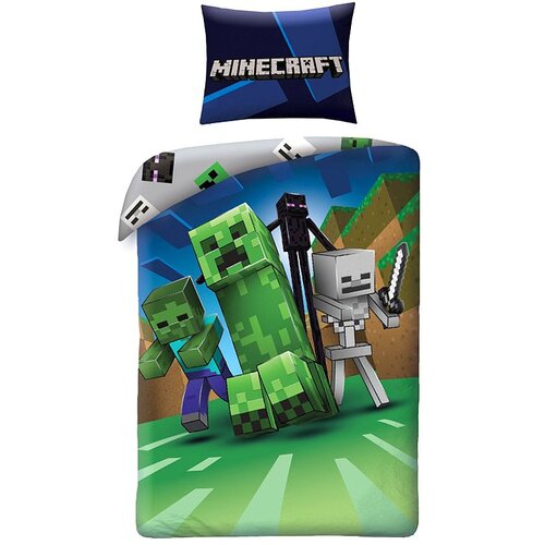 Minecraft obostrana posteljina 140x200 Slike