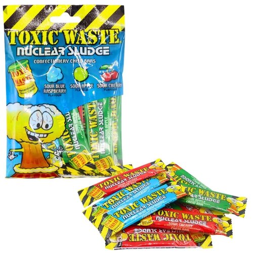 Toxic waste kisele bombone, ukus vi&amp;scaron;nje, kupine i jabuke, Nuclear Sludge, 80g Slike